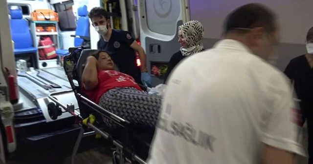 Yanındaki kadını önce dövdü sonra da seyir halindeki araçtan attı