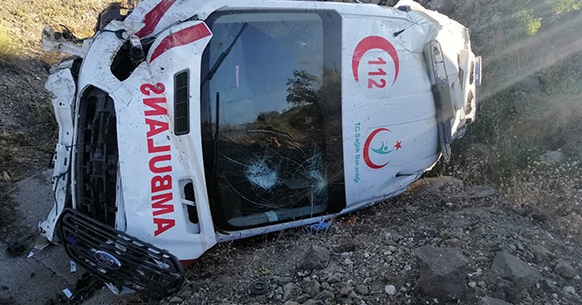 Yozgat’ta ambulans kaza yaptı