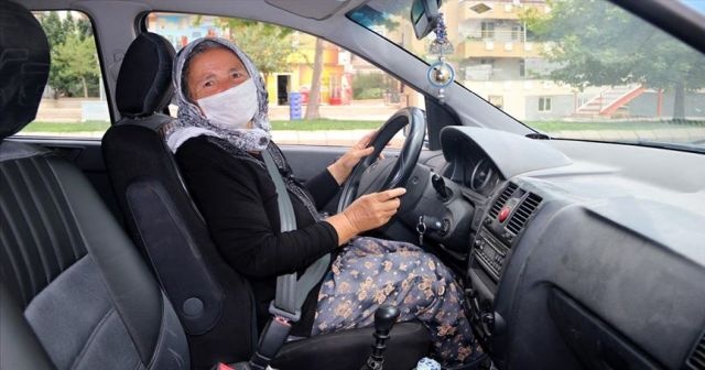 64'ünden sonra ehliyetini alarak direksiyon başına geçti