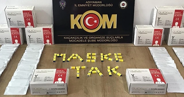 Adıyaman’da kaçak Covid-19 test kitleri ele geçirildi