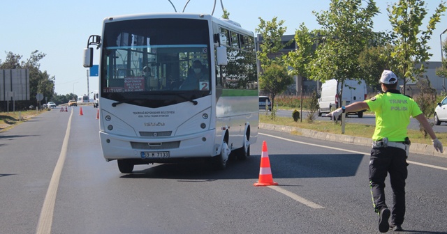 Araçlarda 'korona virüs' denetimi yapıldı