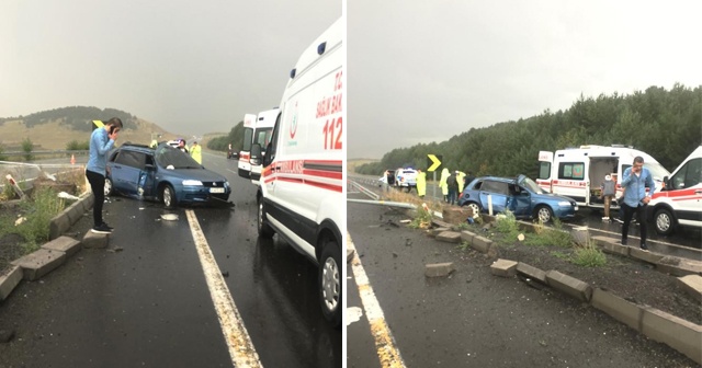 Ardahan&#039;da trafik kazası: 4 yaralı