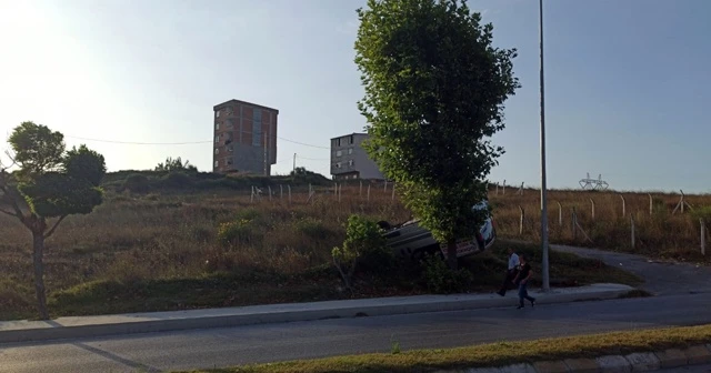 Arnavutköy’de panelvan araç takla attı: 1 yaralı