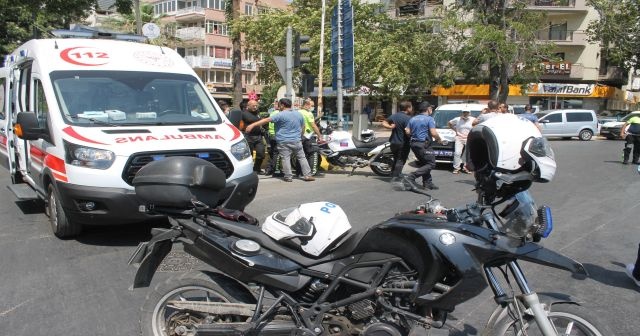 Aydın&#039;da trafik kazası: 2 polis memuru yaralandı