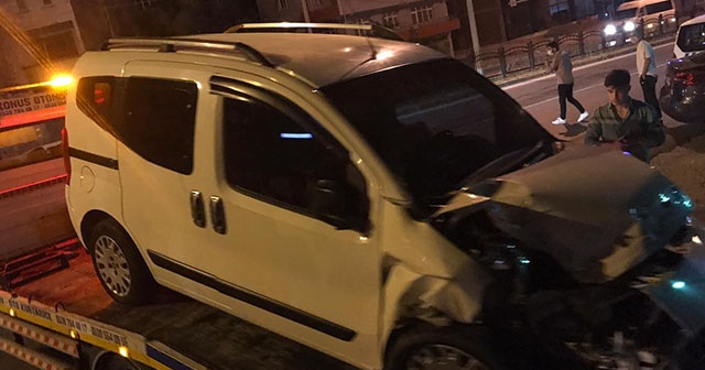 Bafra&#039;da trafik kazası: 1 yaralı