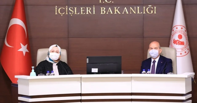 Bakan Selçuk ve Soylu'dan kadına yönelik şiddetle mücadele toplantısı