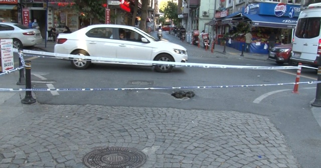 Beşiktaş&#039;ta yol çöktü