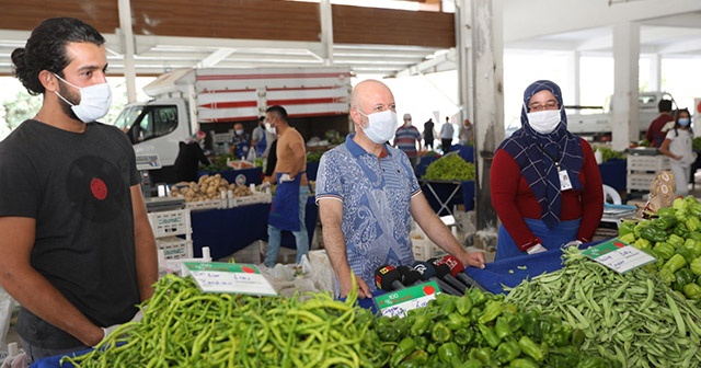 Bu pazarda her şey organik