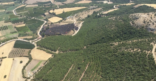 Çanakkale’de tarım arazisindeki yangın kontrol altında