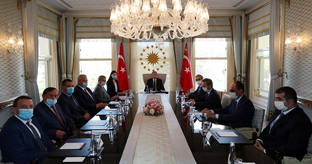 Cumhurbaşkanı Erdoğan, Ukrayna Başbakan Yardımcısı Uruskiy&#039;i kabul etti