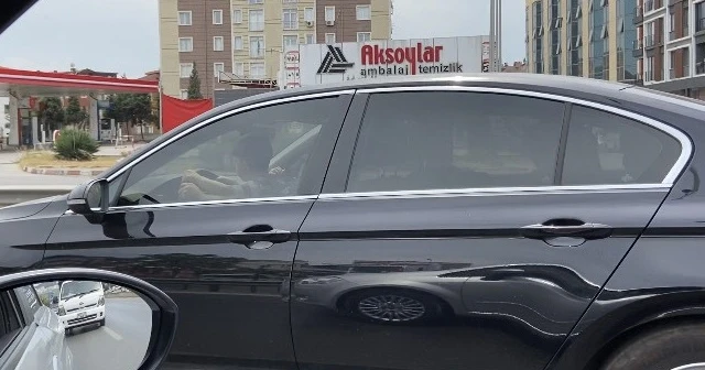 D-100 karayolunda pes dedirten görüntü