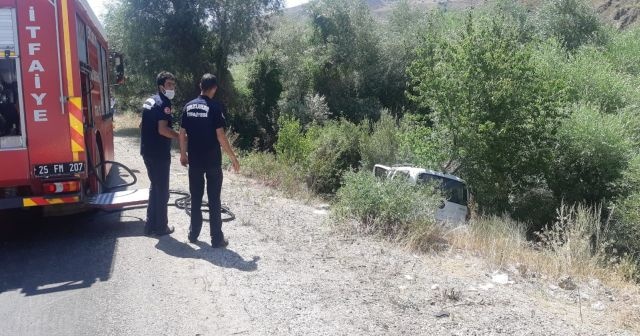 Erzurum’da trafik kazası: 1 ağır yaralı