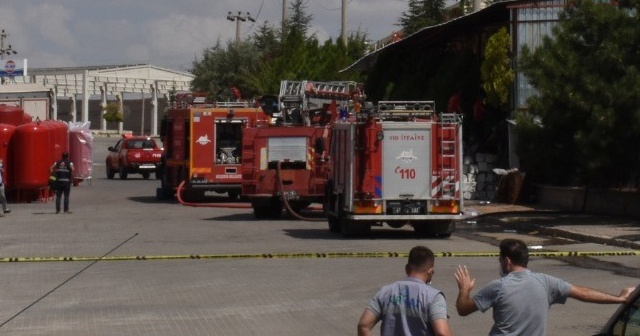 Genleşme tankı imalatı fabrikasında yangın