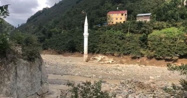 Giresun&#039;da sel felaketini anlatan en ilginç kare