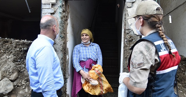 İçişleri Bakanı Soylu ile Çevre ve Şehircilik Bakanı Kurum, Dereli ilçesinde incelemelerde bulundu