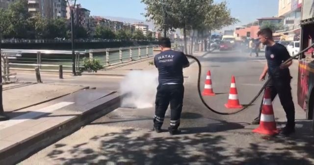 İzmarit yangını doğalgaz kaçağı paniği yaşattı