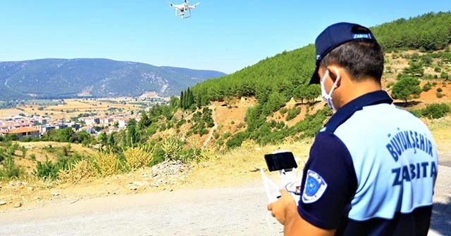 Kaçak hafriyatın önüne drone ile geçiliyor
