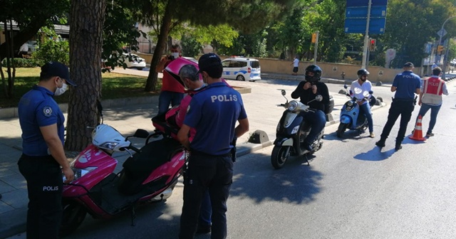Kadıköy&#039;de hava destekli motosiklet denetimi gerçekleştirildi