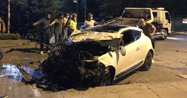 Kartal sahil yolunda feci kaza: 2 yaralı