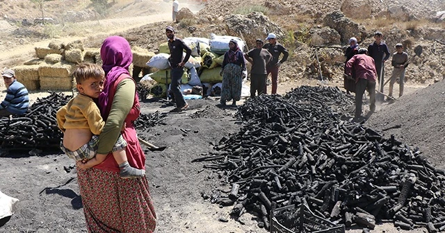 Kavurucu sıcakta kan ter içinde ekmek mücadelesi