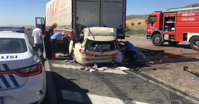 Ankara&#039;da gurbetçi aile kaza yaptı: 5 ölü