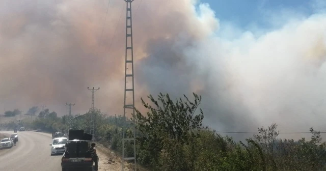 Kozan&#039;da çıkan orman yangını hızla büyüdü, köyler boşaltılıyor