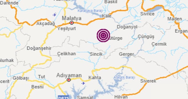 Malatya&#039;da 5,2 büyüklüğünde deprem