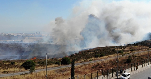 Maltepe’de Kenan Evren Kışlası’nda korkutan yangın