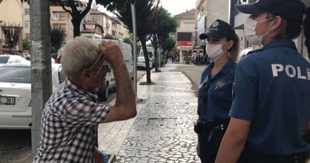 Maskeyi başına taktı, bahanesi pes dedirtti!