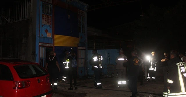 Oksijen dolum işletmesinde korkutan yangın