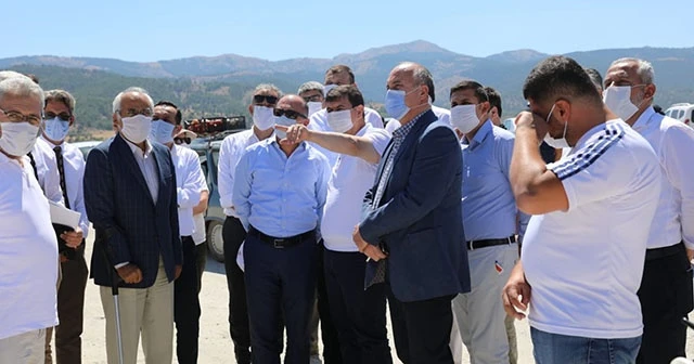 Salda Gölü'nde alan çalışması