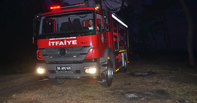 Samsun’daki sazlık yangını kontrol altına alındı