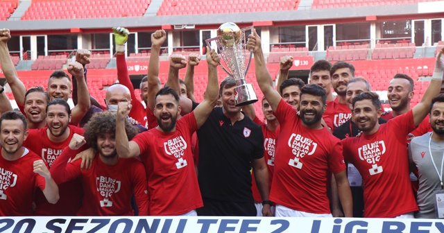 Samsunspor şampiyonluk kupasına kavuştu