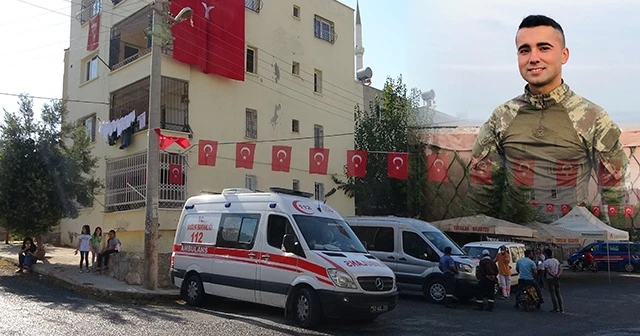 Şehit ateşi Mersin'e düştü