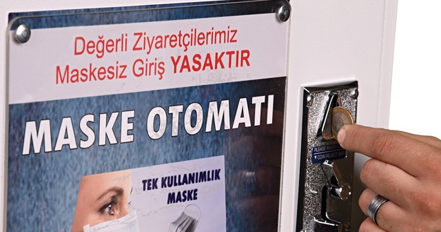 Türkiye’de maske kullanımı 3 kat arttı, maske otomatları iş başında