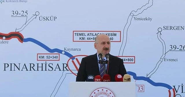 Ulaştırma Bakanı Karaismailoğlu: Saray-Kırklareli yolunun tamamlanmasıyla yıllık 98 milyon lira tasarruf edilecek