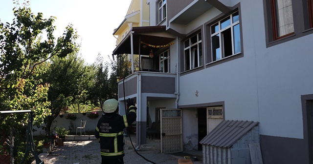 Yangınında dumandan etkilenen çocuk hastaneye kaldırıldı