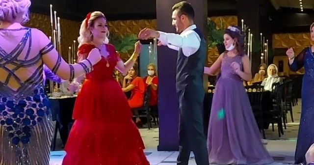 25 bin lira ceza kesilen kına gecesinden görüntüler