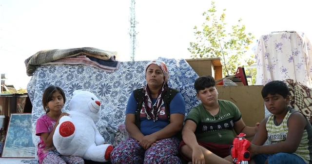 3 çocuklu annenin damdaki çaresizliği