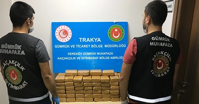 50,9 kilogram eroin ele geçirildi