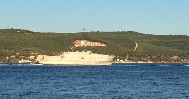 ABD yüksek hızlı transfer gemisi Çanakkale Boğazı’ndan geçti