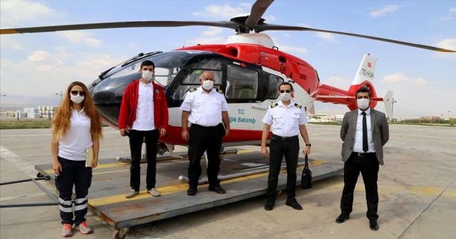 Ambulans helikopter Doğu Anadolu&#039;da acil hastalara &#039;Hızır&#039; gibi yetişiyor