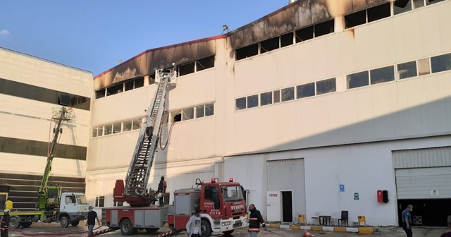 Ankara'da mobilya fabrikası alev alev yandı