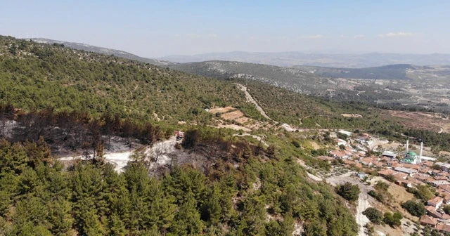 Ateş savaşçılarının çabası bir mahalleyi kül olmaktan kurtardı