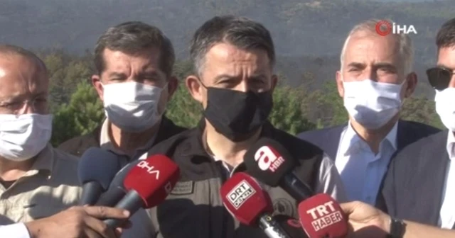 Bakan Pakdemirli alevlerin arasından dakikalarla kurtulmuş