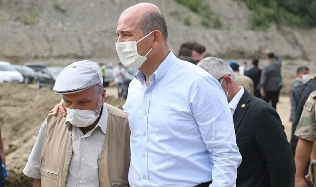 Bakan Soylu, Giresun'da incelemelerde bulundu