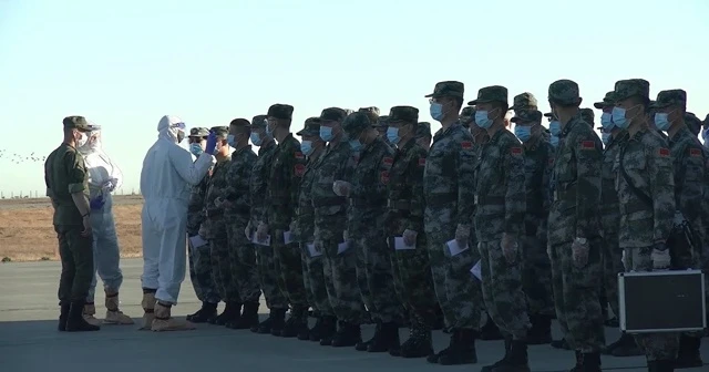 Çin ve Belarus birlikleri Rusya'ya ulaştı