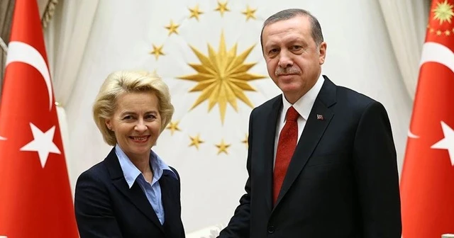 Cumhurbaşkanı Erdoğan, AB Komisyonu Başkanı Leyen ile görüştü