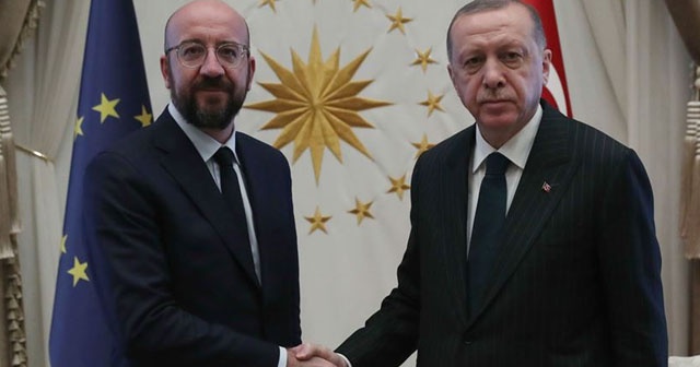 Cumhurbaşkanı Erdoğan, AB Konseyi Başkanı Charles Michel ile görüştü