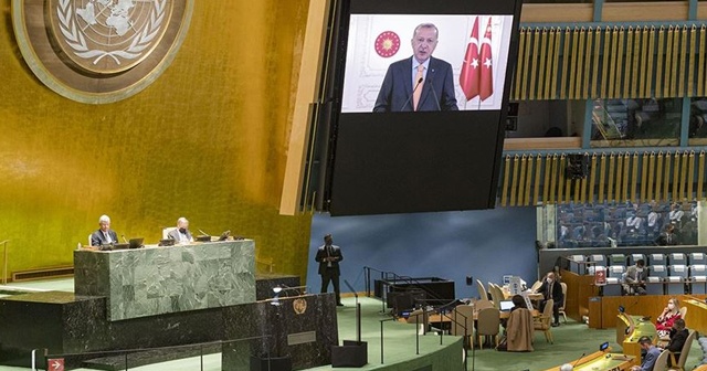 Cumhurbaşkanı Erdoğan&#039;ın sözleri, BM&#039;de İsrail&#039;in temsilcisine salonu terk ettirdi